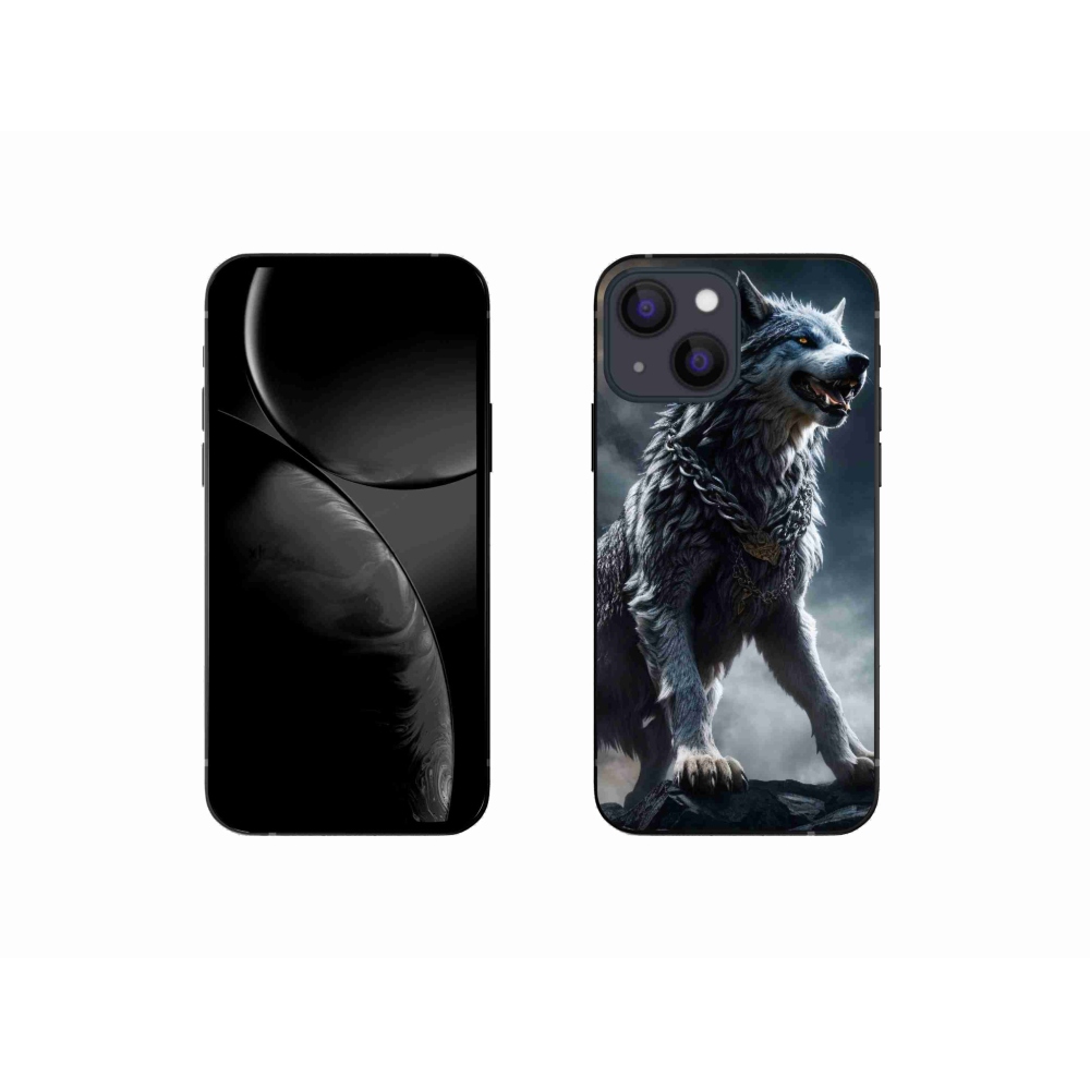 Zselés borítás mmCase iPhone 13 mini készülékhez - farkas 1