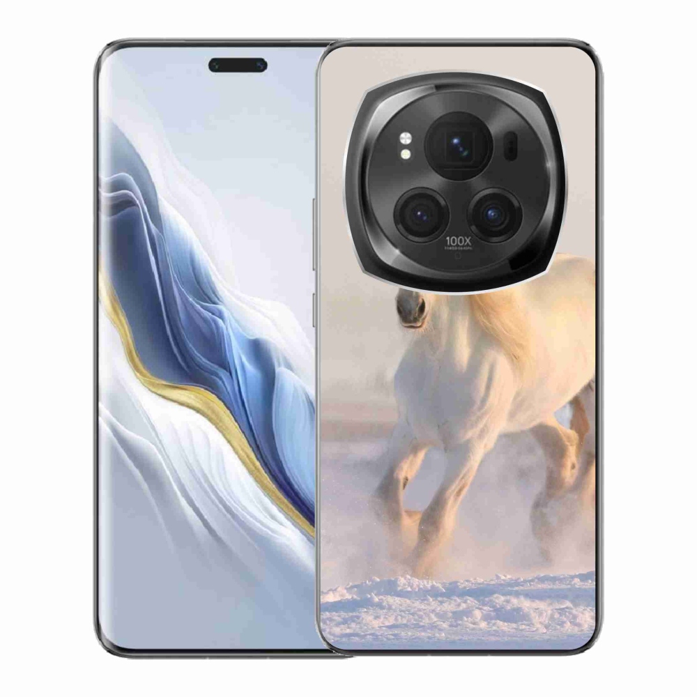 Gél tok mmCase a Honor Magic 6 Pro 5G számára - ló a hóban
