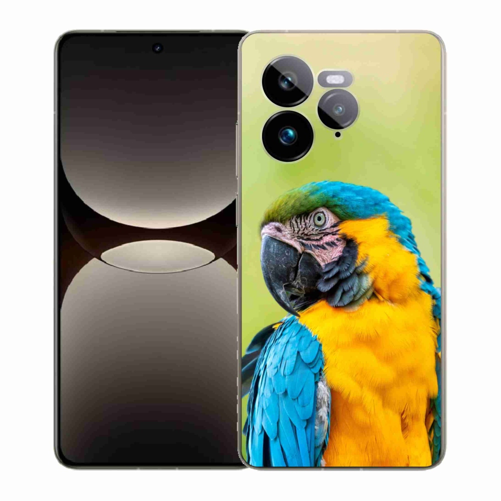 Gél borítás mmCase a Realme GT 7 Pro 5G készülékhez - papagáj ara 2