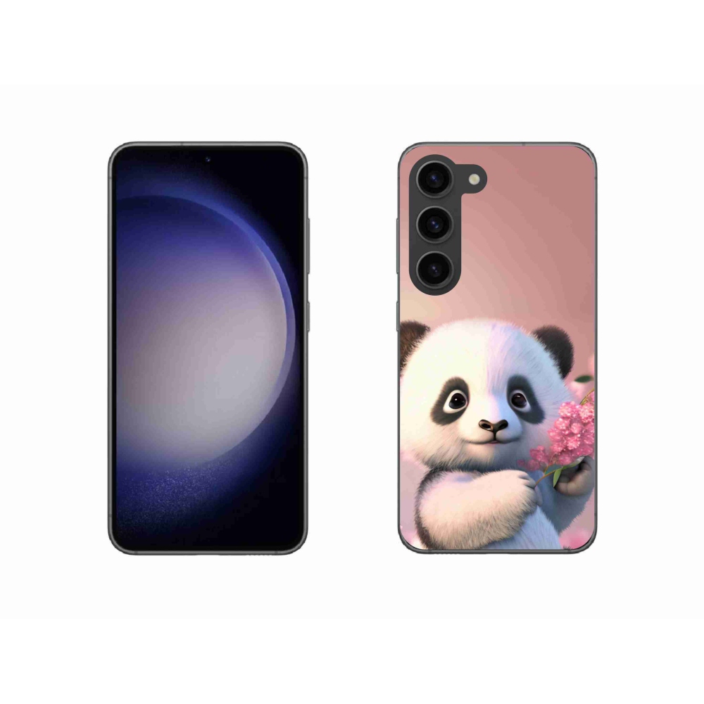 Gél borítás mmCase Samsung Galaxy S23 5G - aranyos panda - Samsung Galaxy S23 5G számára