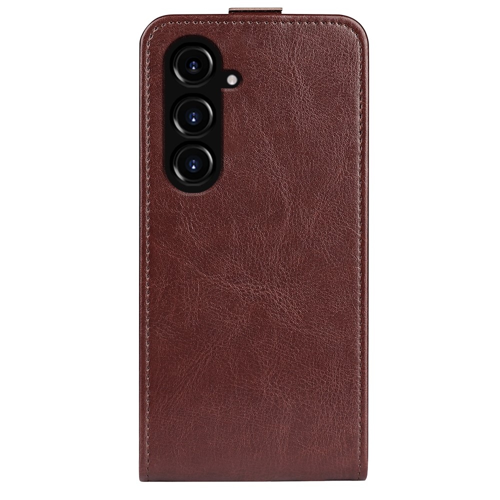 Függőleges könyvtáska Samsung Galaxy S23 FE készülékhez - barna