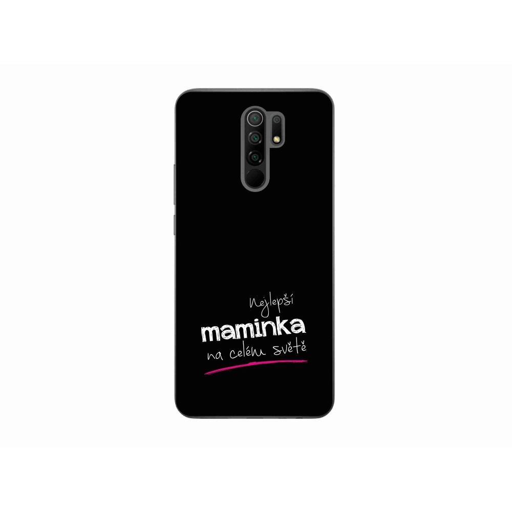 Gél borító mmCase a Xiaomi Redmi 9 - legjobb anya 4 fekete háttérrel