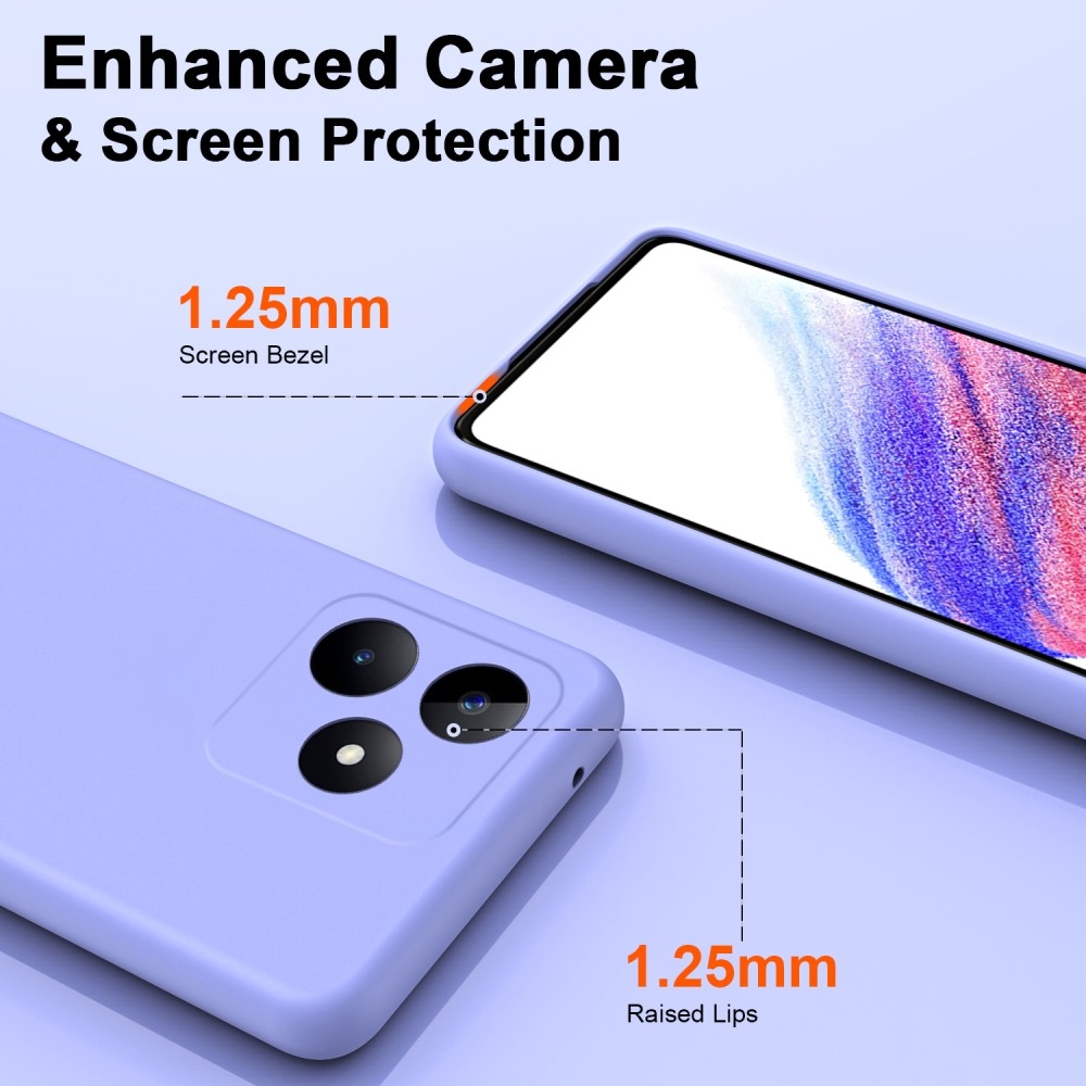 Matt gél mobil tok Realme C51/C53 - lila