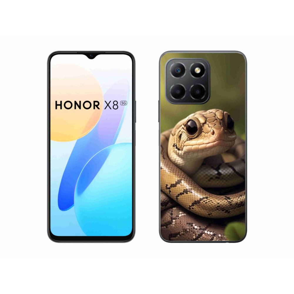 Zselés borítás mmCase a Honor X8 5G készülékhez - kígyó 1