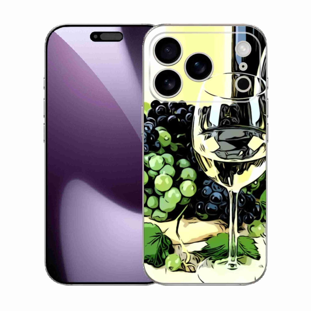 Gél borítás mmCase iPhone 17 Pro készülékhez - borospohár