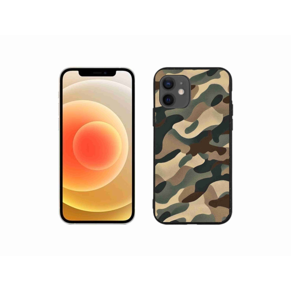 Zselés borítás mmCase iPhone 12 mini készülékhez - terepszínű minta 11