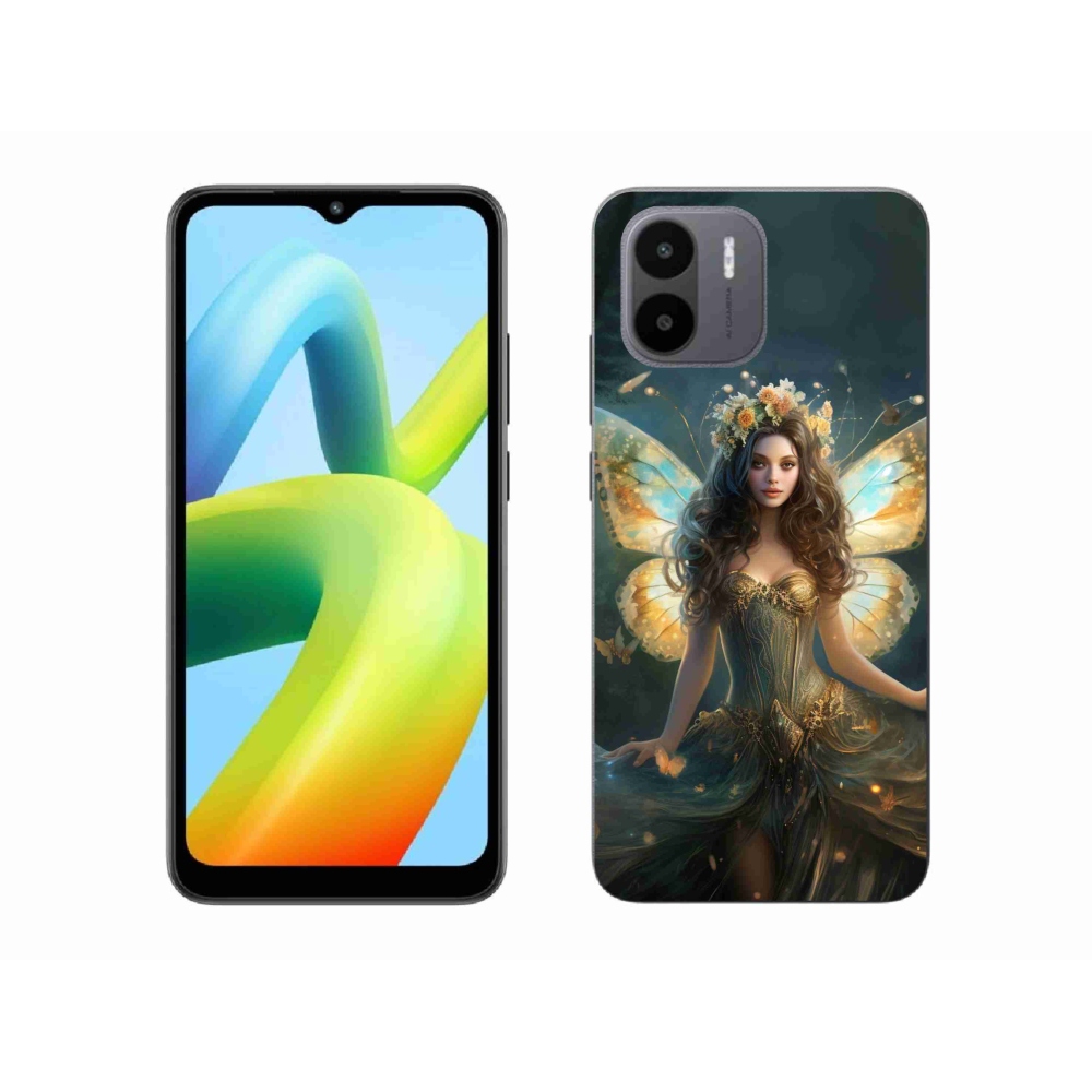 Gél borítás mmCase a Xiaomi Redmi A1/Redmi A2 - pillangó nőhöz