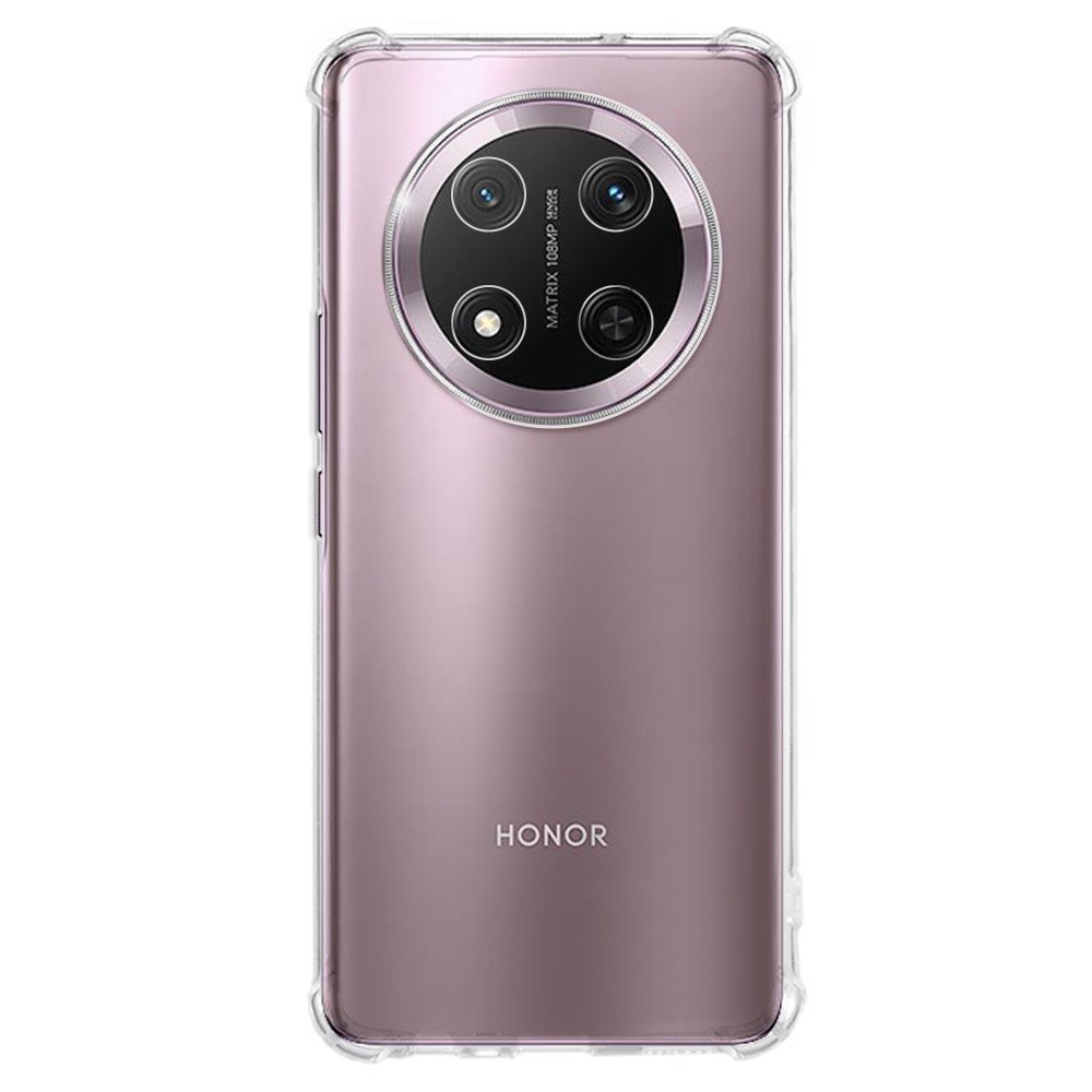 Átlátszó zselés tok megerősített sarkokkal Honor Magic 7 Lite 5G számára - átlátszó