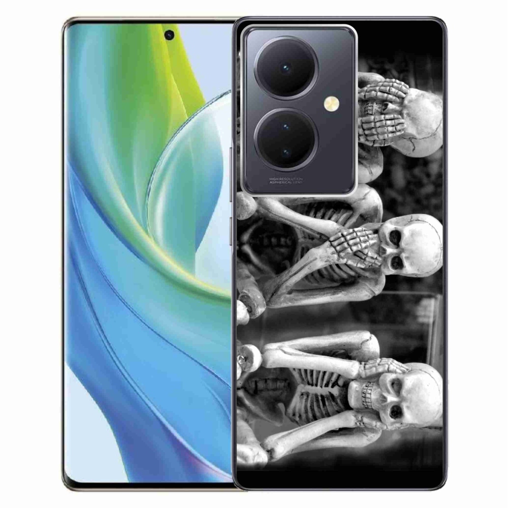 Gélburkolat mmCase a Vivo V29 Lite 5G-n - csontvázak