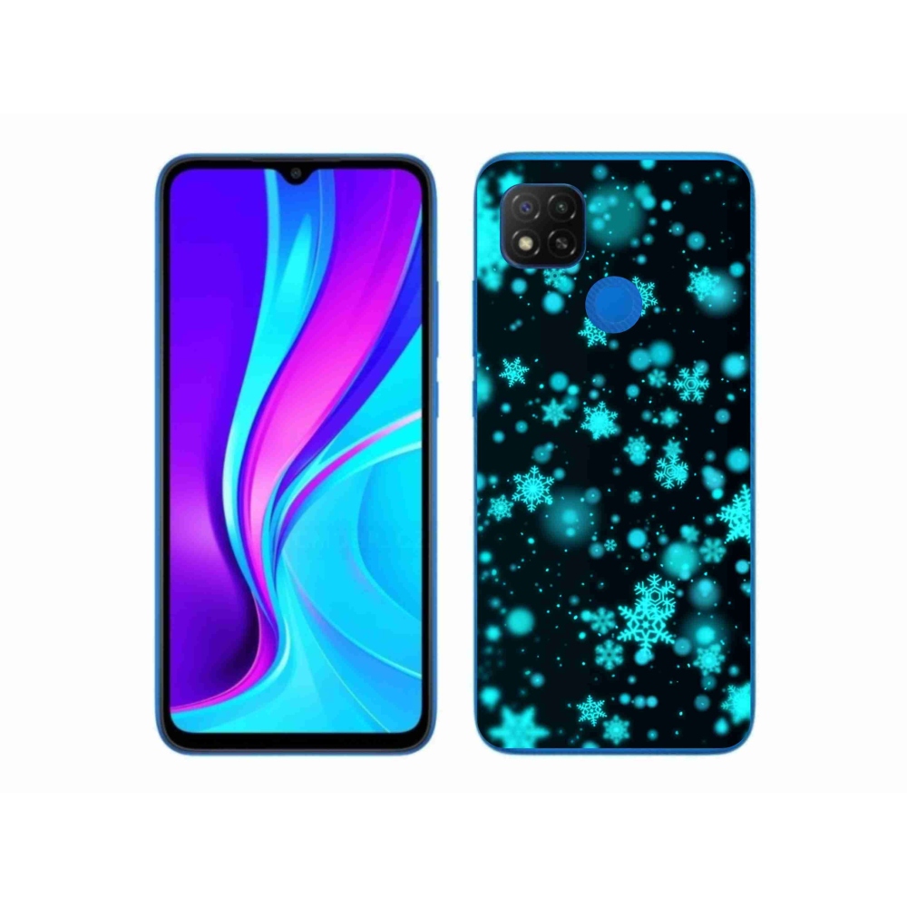 Gél borítás mmCase a Xiaomi Redmi 9C-hez - hópelyhek 1