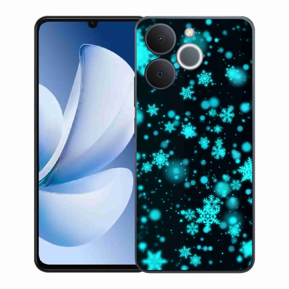 Zselés borítás mmCase a Realme Note 70T készülékhez - hópelyhek 1