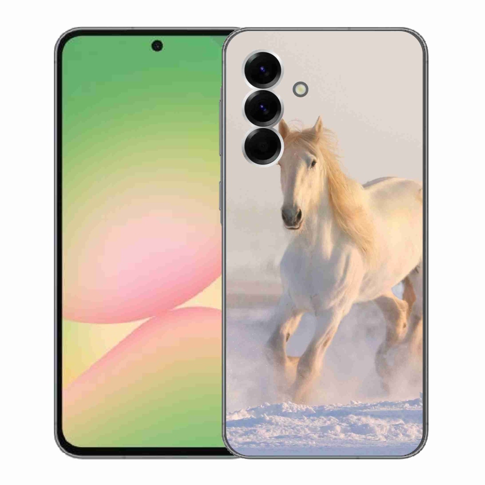 Zselés borítás mmCase Samsung Galaxy A56 5G - ló a hóban