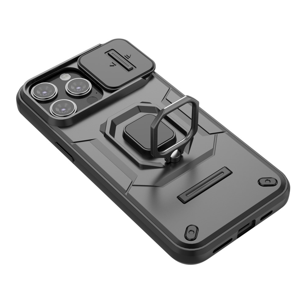 Ütésálló borítás iPhone 15 Pro készülékhez - fekete