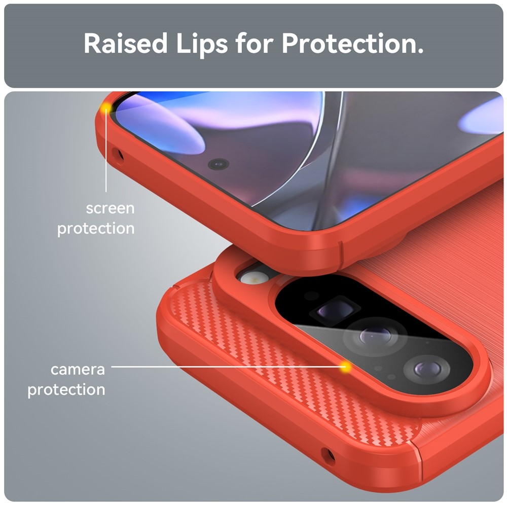 Szénálló zselés tok a Google Pixel 10 Pro XL-hez - piros színben