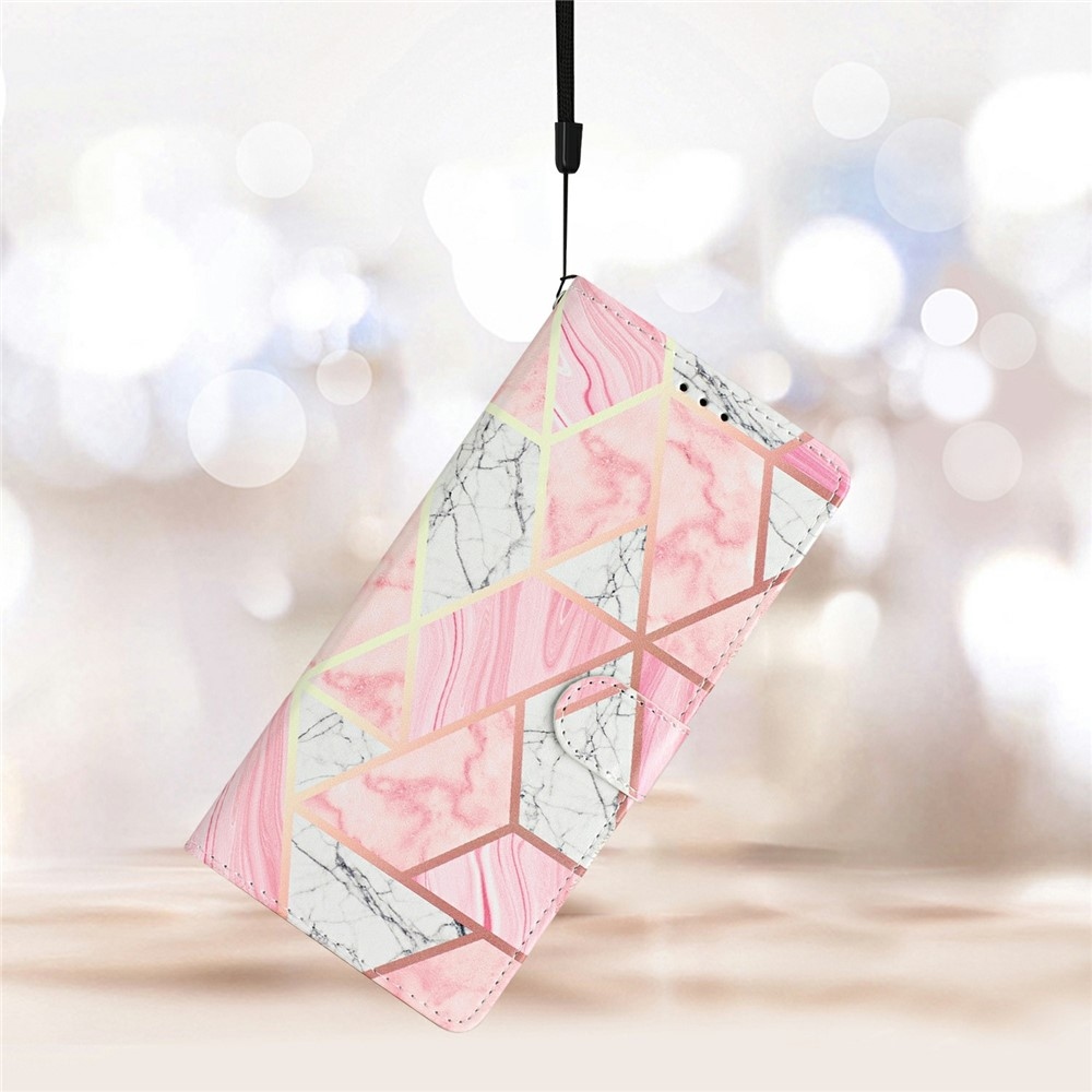 Egyedi könyv tok Xiaomi 15T Pro - rózsaszín márvány