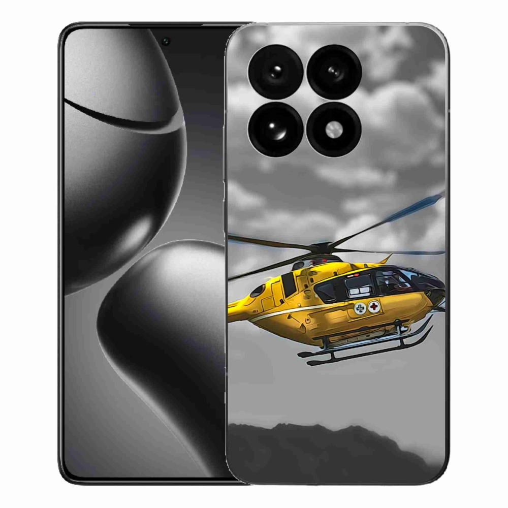 Gél borítás mmCase a Xiaomi 15T-hez - sárga helikopter