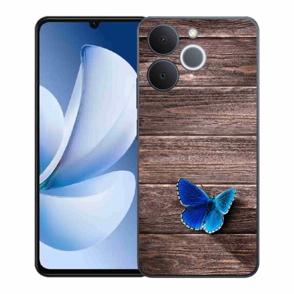 Zselés tok mmCase a Realme Note 70T készülékhez - kék pillangó 1