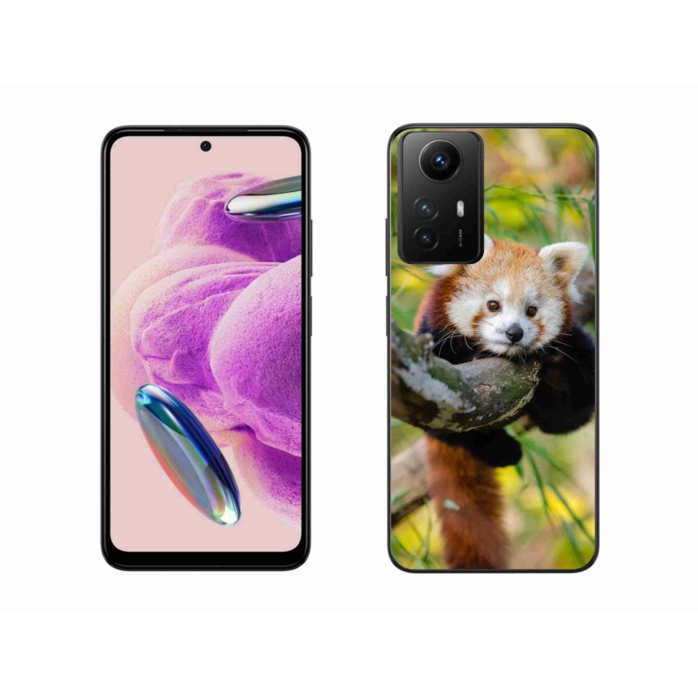 Gél borítás mmCase a Xiaomi Redmi Note 12S-hez - panda piros