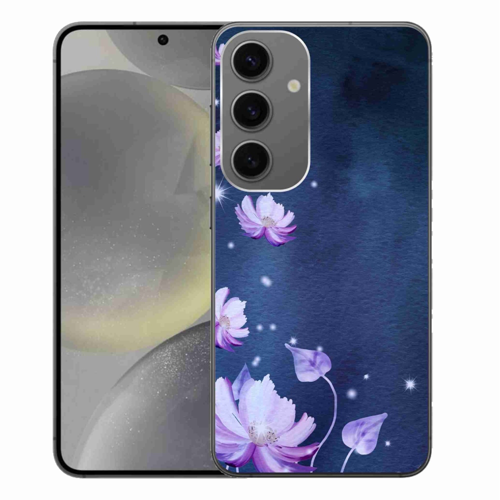 Gél tok mmCase Samsung Galaxy S24+ készülékhez - hulló virágok