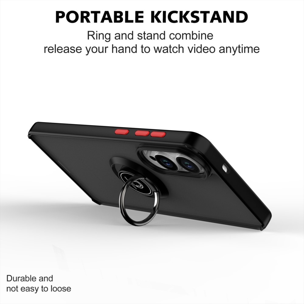 Selymes, tartós borítás Samsung Galaxy S25 Edge készülékhez - fekete/piros