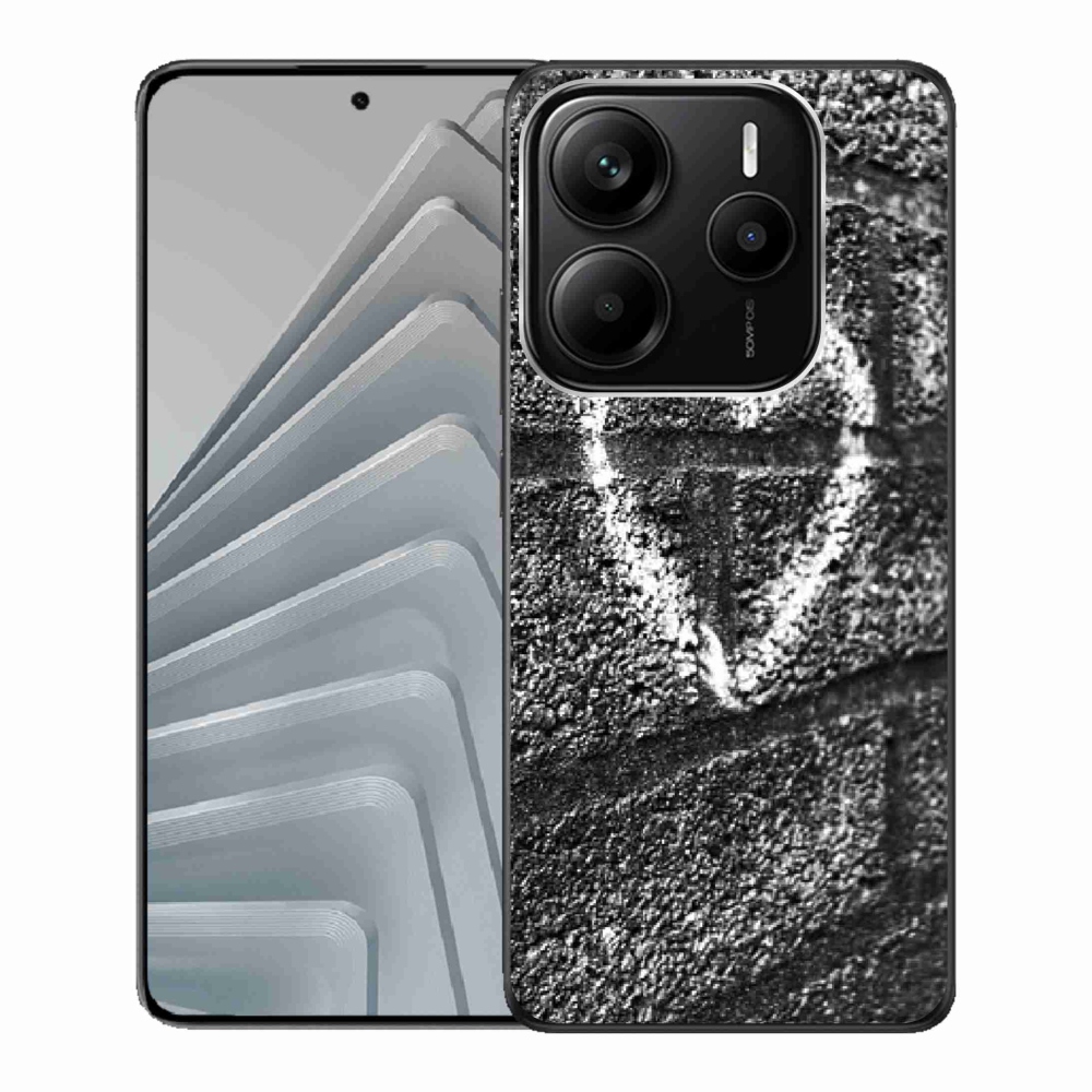 Gél borítás mmCase a Xiaomi Redmi Note 14 5G-hez - szív a falon