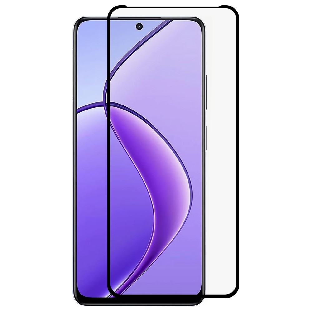 Teljes képernyő edzett üveg (csak a széleken ragasztóval) a Realme 12+ 5G-nél