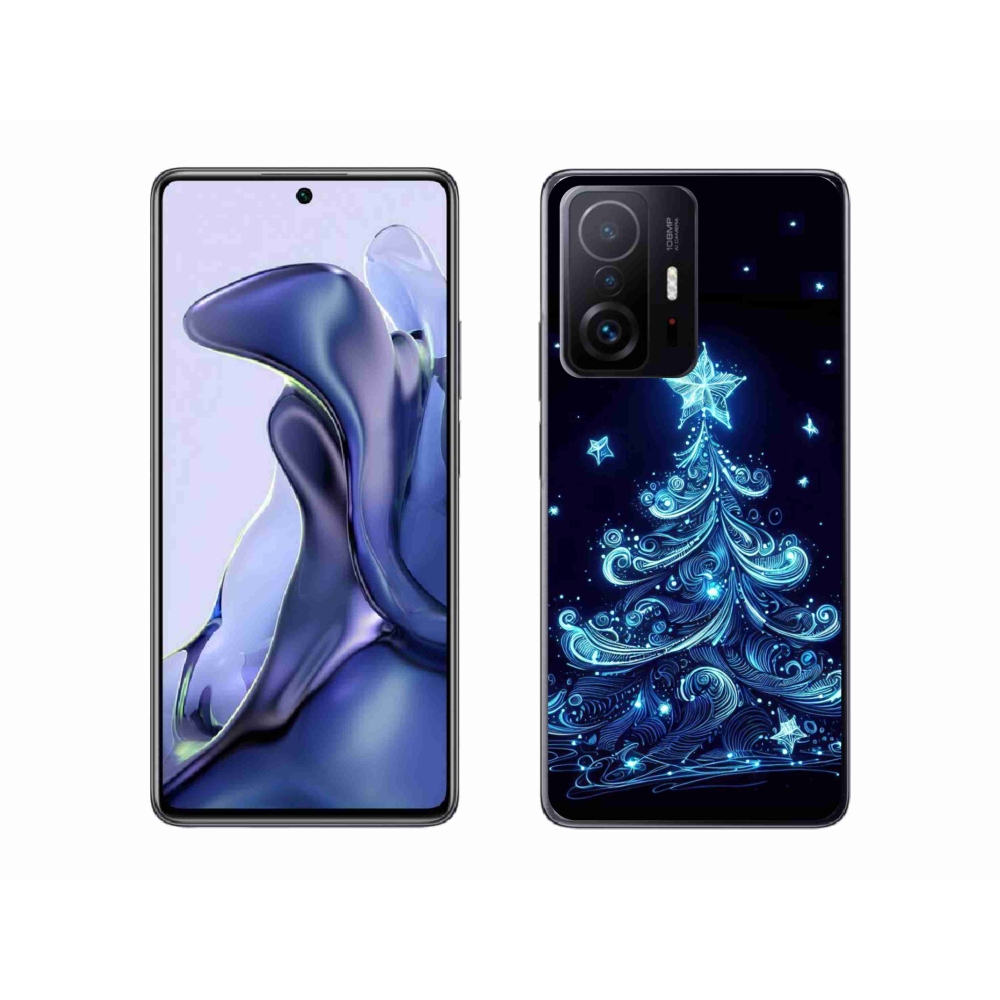 Gél borítás mmCase a Xiaomi 11T-hez - neon karácsonyfa 4