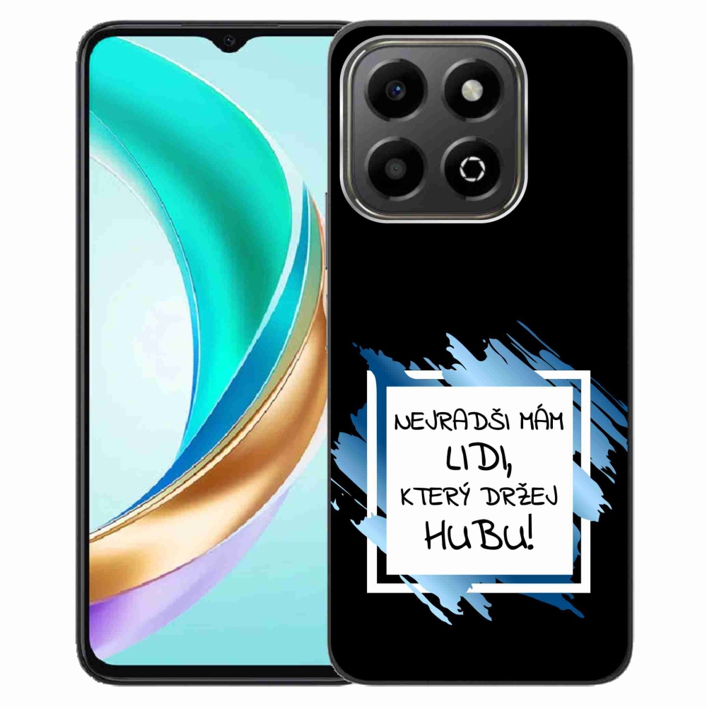 Gél borító mmCase a Honor X6b készülékhez - vicces szöveg 7 fehér és fekete háttérrel