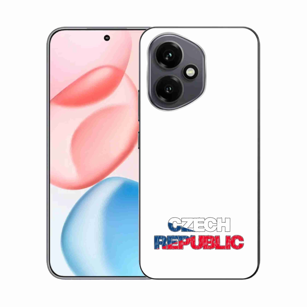 Zselés borító mmCase a Honor 400-hoz - Csehország fehér háttér