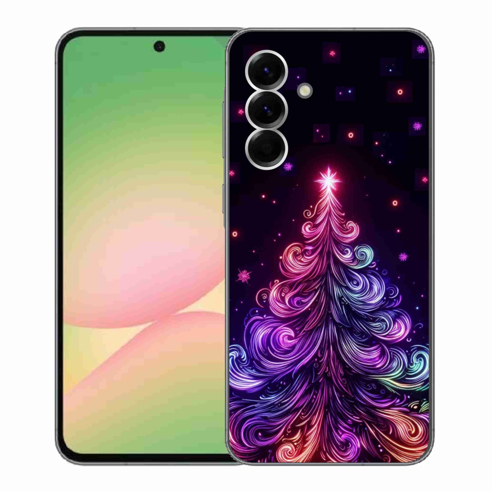 Gél borító mmCase Samsung Galaxy A56 5G - neon karácsonyfa 1