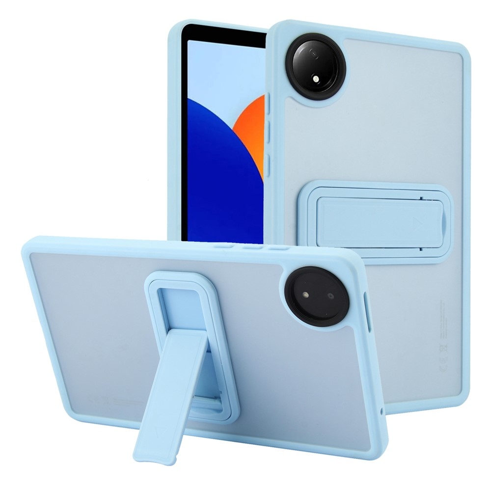 Skiny zselés tok fix hátlappal és flip állvánnyal Xiaomi Redmi Pad SE 8.7-hez - világoskék színű