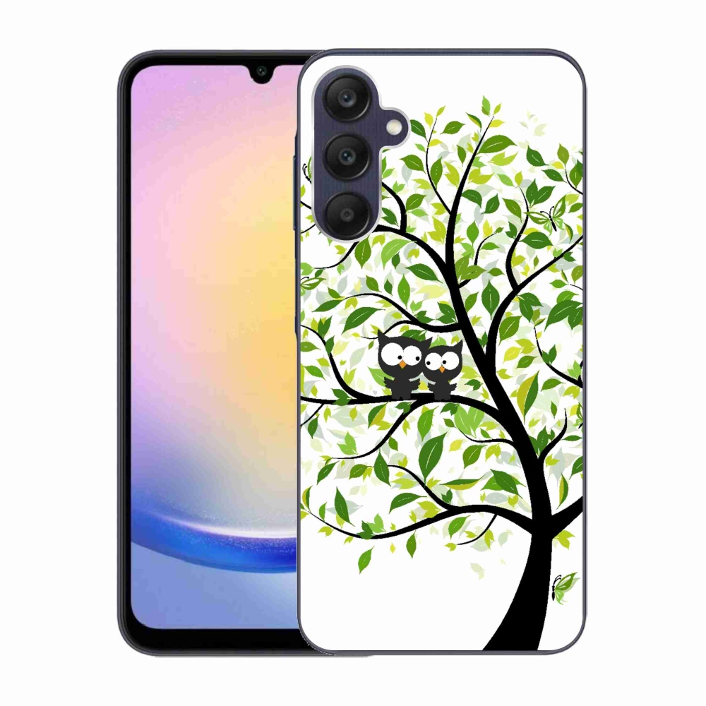 Zselés borítás mmCase Samsung Galaxy A25 5G - baglyok a fán