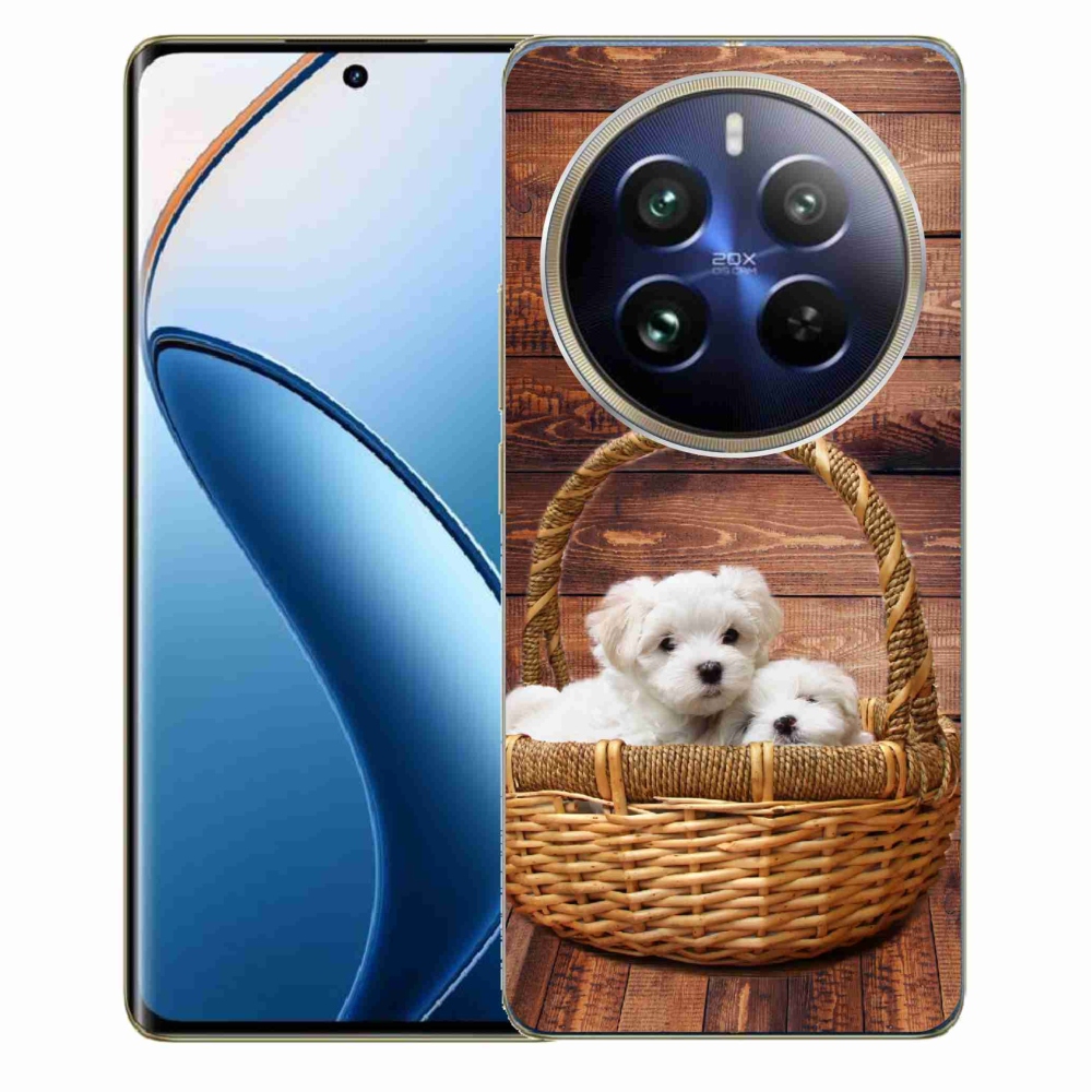 Gél borítás mmCase a Realme 12 Pro 5G/12 Pro+ 5G számára - kölyökkutyák