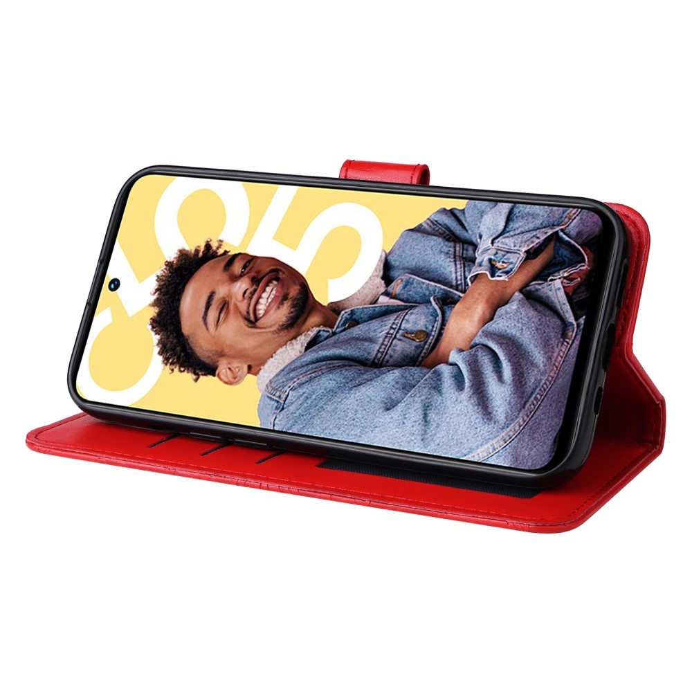 Napraforgó könyvtáska Realme C55 készülékhez - piros