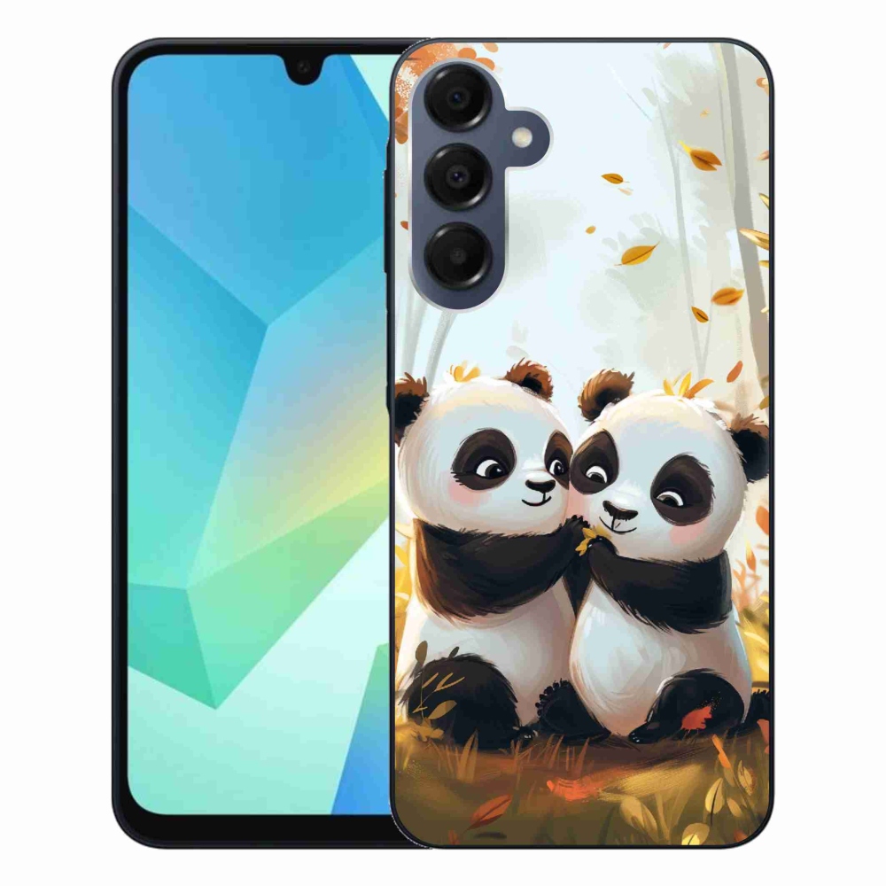 Zselés borítás mmCase Samsung Galaxy A16 4G/5G készülékhez - pandák