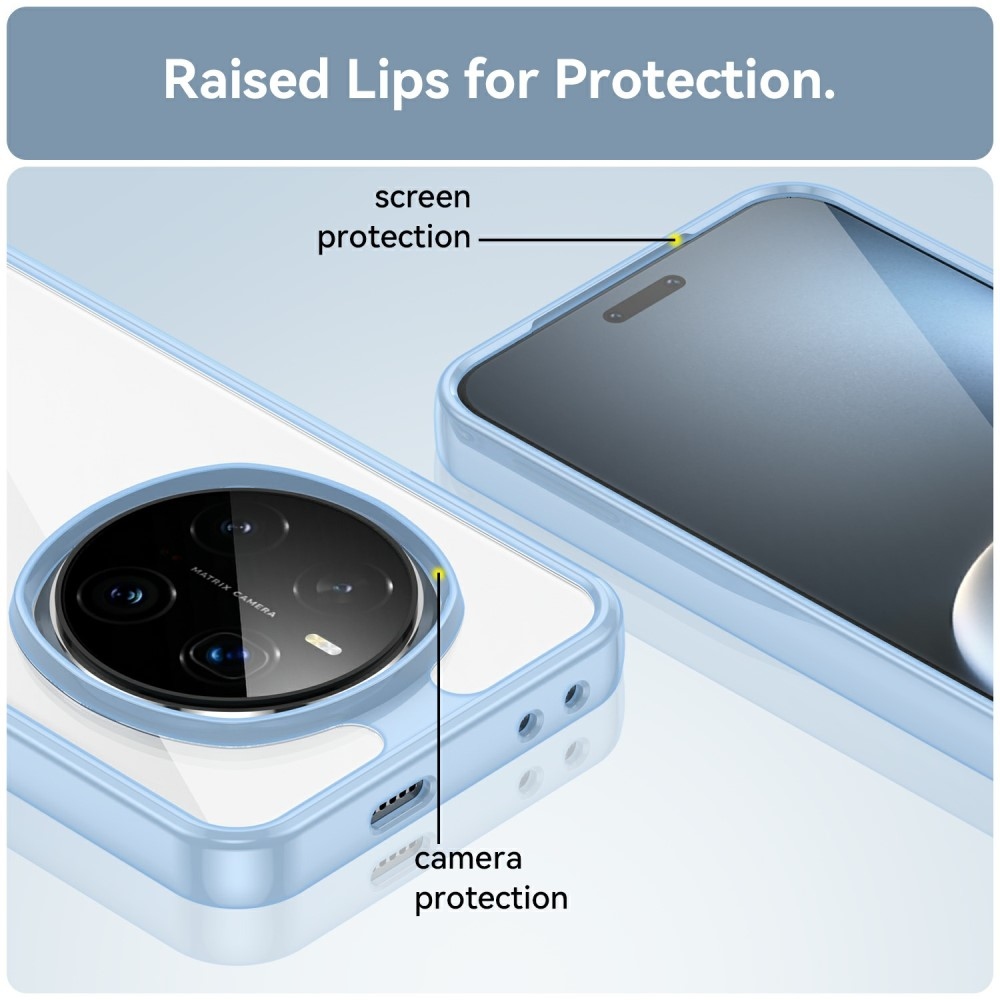 Gél tok fix hátlappal Honor Magic 7 Pro 5G készülékhez - kék