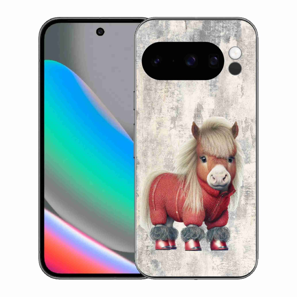 Gél borítás mmCase a Google Pixel 10 Pro számára - póni pulóverben