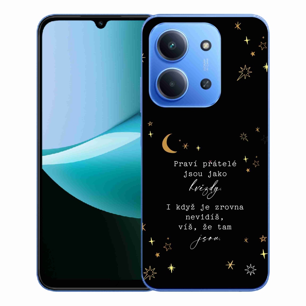 Gél borítás mmCase a Xiaomi Redmi 15C 4G/5G (173mm) - idézem 6 fekete háttérrel