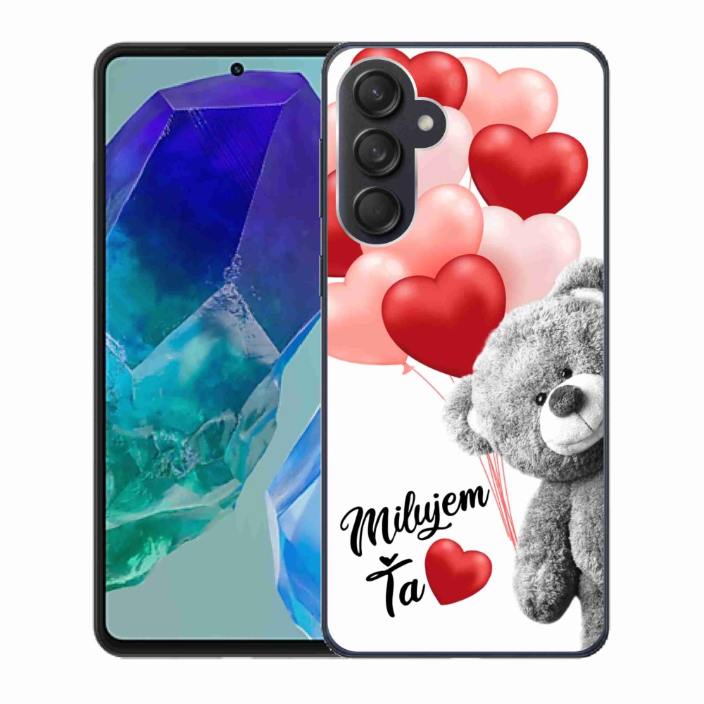 Gél tok mmCase a Samsung Galaxy M55 5G készülékhez - I love you en