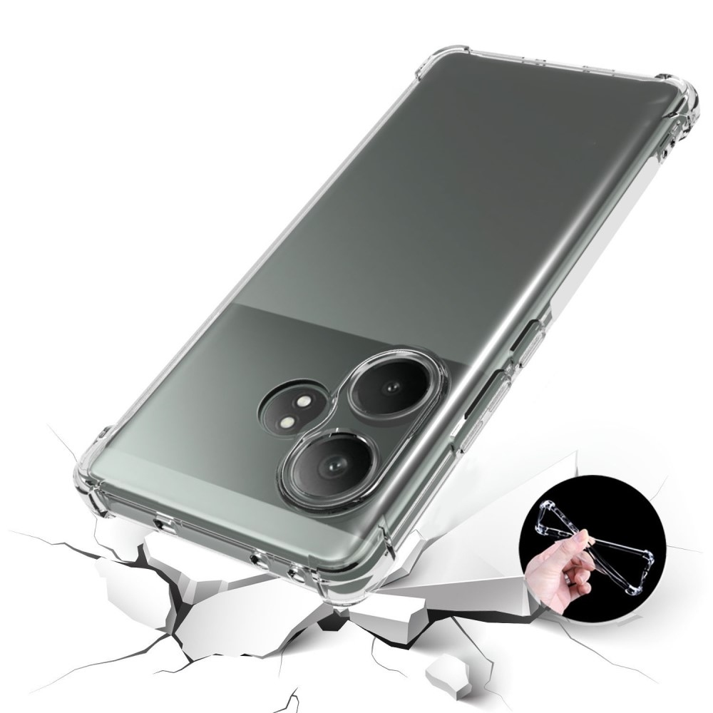 Gél tok megerősített sarkokkal a Realme GT 6 5G/GT 6T 5G készülékhez - átlátszó