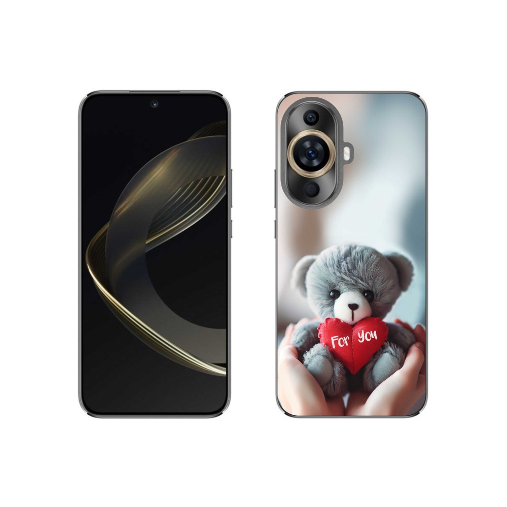 Gél borítás mmCase a Huawei Nova 11-en - mackó a szerelmeseknek