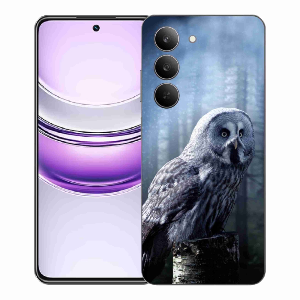 Gél borító mmCase a Realme 14x 5G készülékhez - bagoly