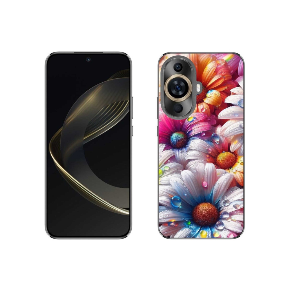 Gél borító mmCase a Huawei Nova 11-en - színes margaréták