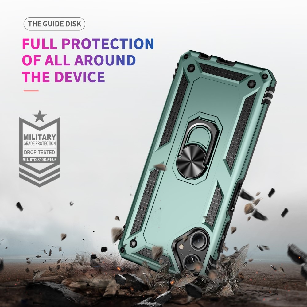 Gyűrűk tartós borítása Samsung Galaxy A06 4G készülékhez - zöld