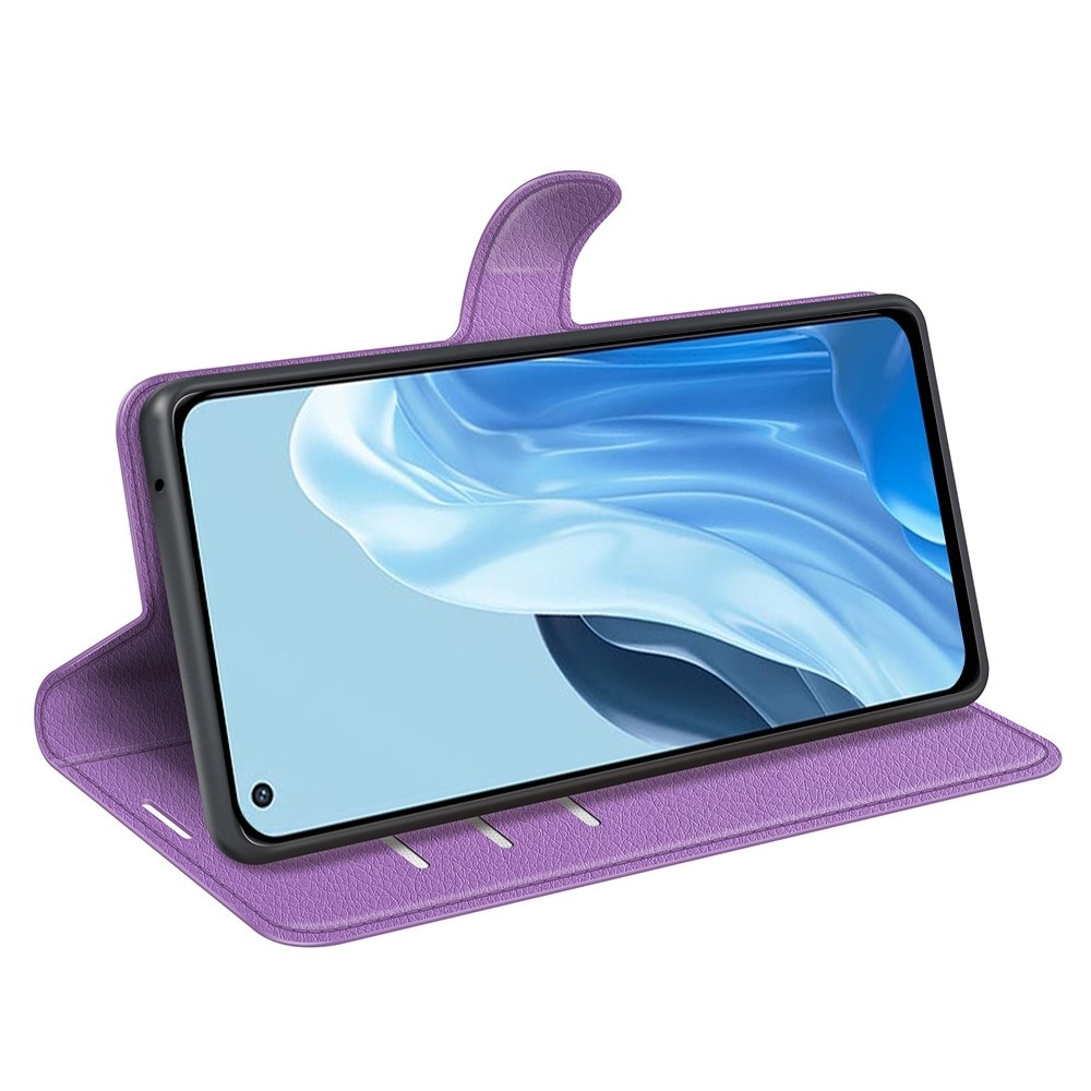 Litchi könyv tok Oppo Find X5 Lite készülékhez - lila