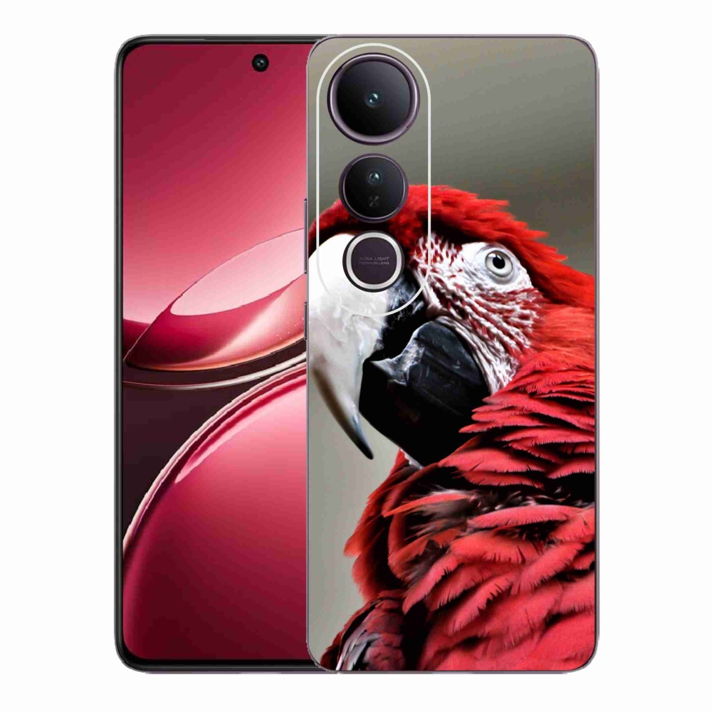 Gél borítás mmCase a Vivo V50 Lite 4G/5G készülékhez - papagáj ara piros