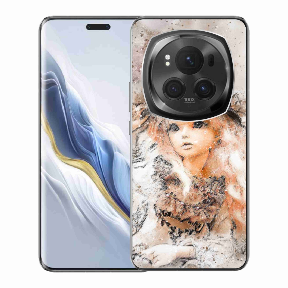 Gél borítás mmCase a Honor Magic 6 Pro 5G készülékhez - lány kalapban