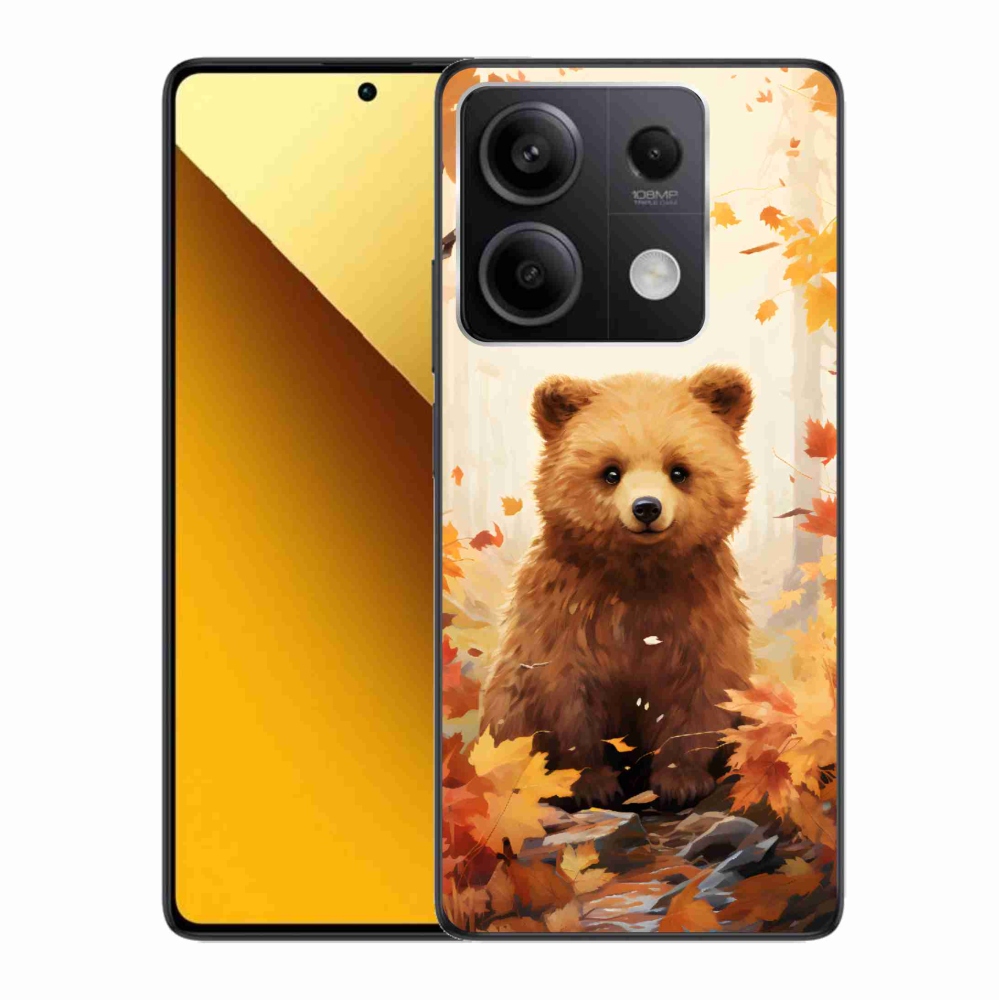 Gél borítás mmCase a Xiaomi Redmi Note 13 5G számára - medve az erdőben