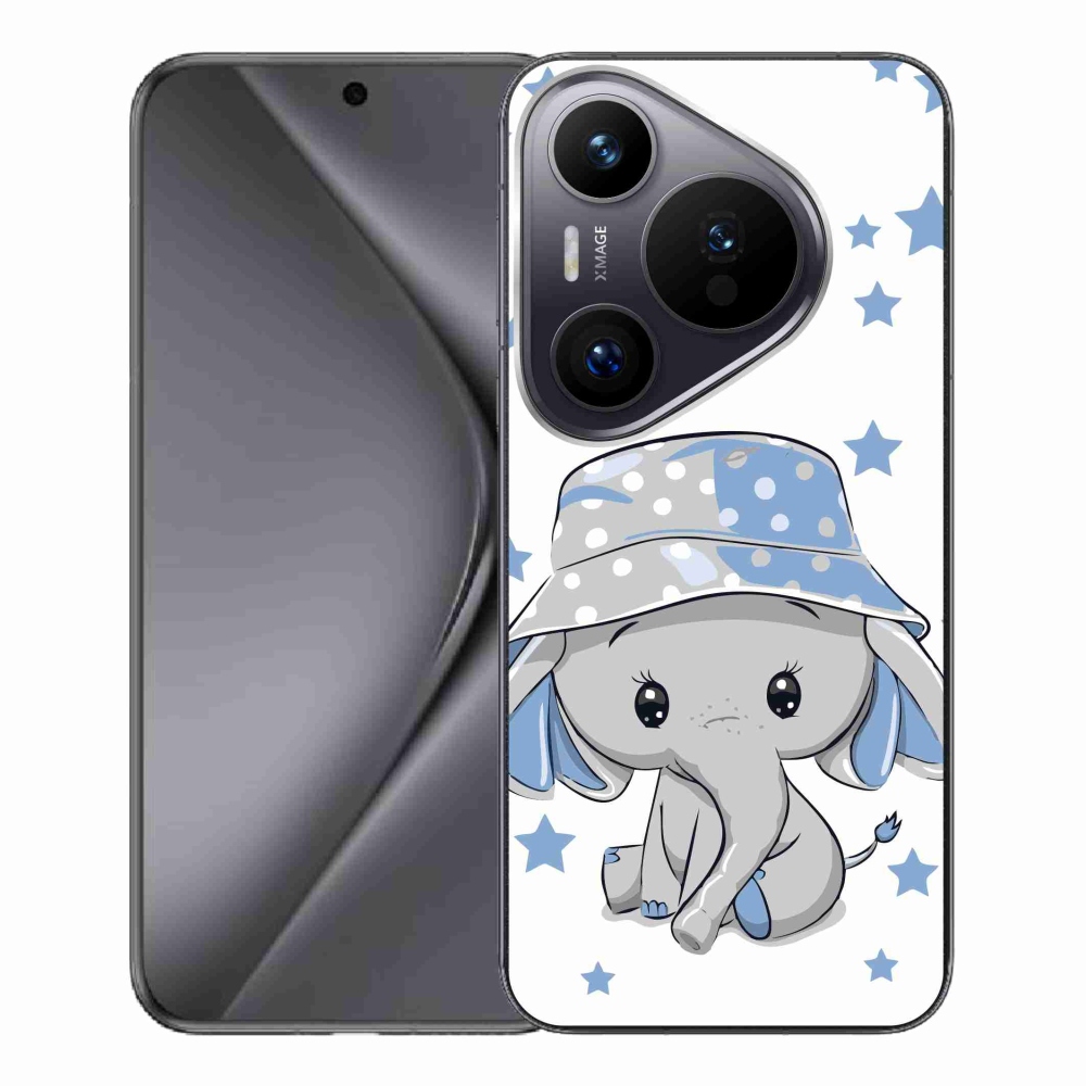 Zselés borítás mmCase a Huawei Pura 70 Pro készülékhez - kék elefánt