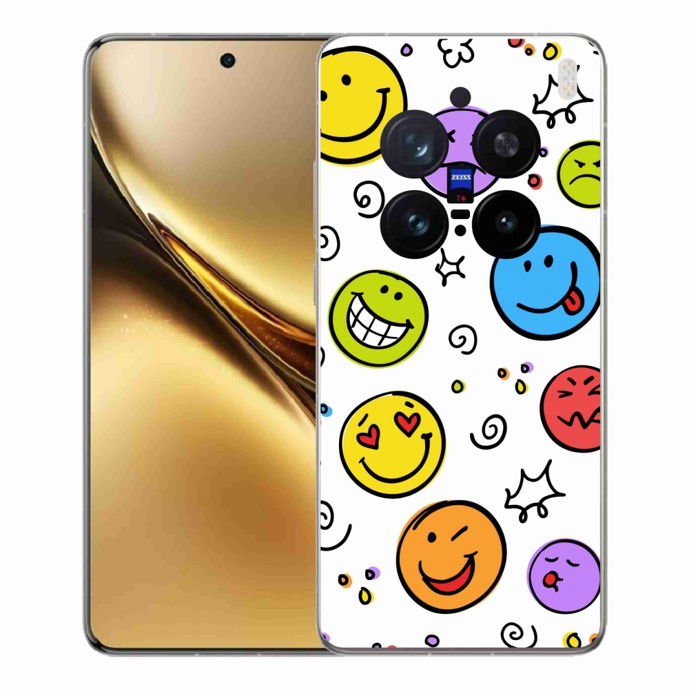 Zselés borítás mmCase a Vivo X200 Pro 5G készülékhez - smiley-k